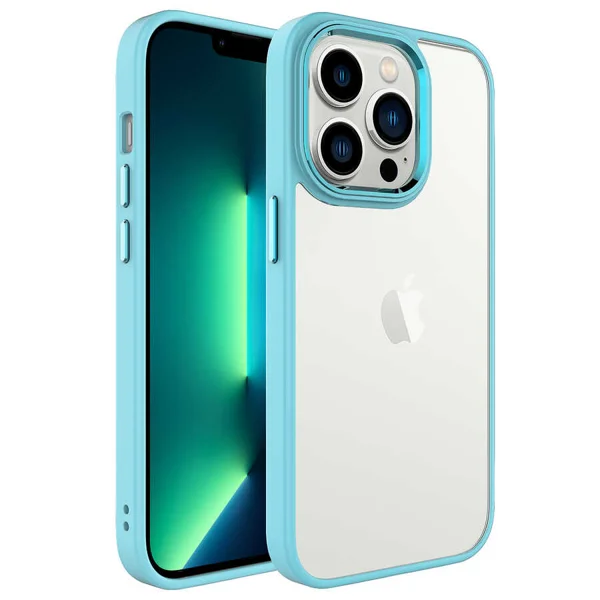Apple iPhone 14 Pro Kılıf Zore Krom Kapak - Yeşil - 1