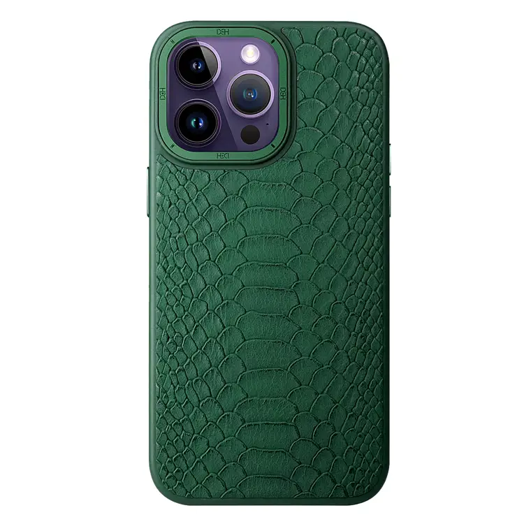 Nettech Apple iPhone 13 Pro Max Uyumlu Spor Deri Seri Arka Koruma Kılıf (Yeşil) NT-101438