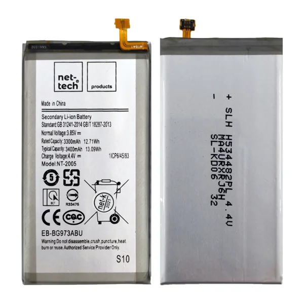 Teknonet Samsung Galaxy S10 Uyumlu Nettech 3300 MAh Batarya NT-82551 - 1