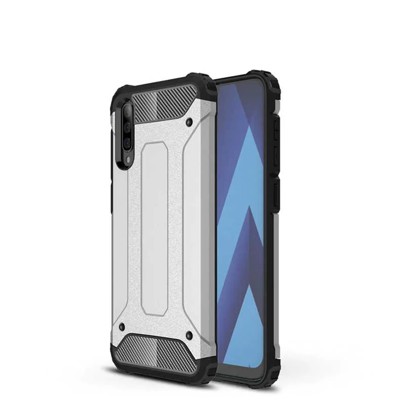 Galaxy A70 Kılıf Zore Crash Silikon Kapak - Gri