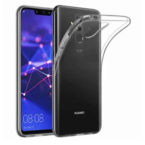 Nettech Huawei Mate 20 Lite Uyumlu Lüx Seri Arka Koruma Kılıf (Şeffaf) VR-12519