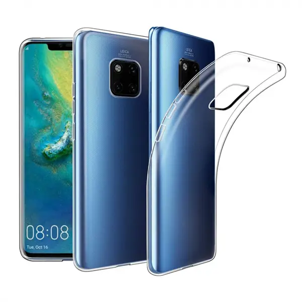 Nettech Huawei Mate 20 Pro Uyumlu Şeffaf Seri Arka Koruma Kılıf (Şeffaf) VR-12520