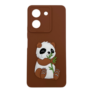 Nettech Xiaomi Redmi Note 13 Pro 5G Uyumlu Maskot Seri Arka Koruma Kılıf (Kahverengi) NT-109850