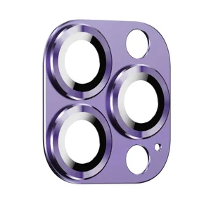 Apple iPhone 14 Pro Zore CL-03 Kamera Lens Koruyucu - Derin Mor