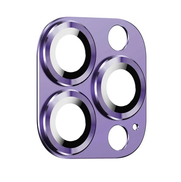 Apple iPhone 14 Pro Zore CL-03 Kamera Lens Koruyucu - Derin Mor - 1