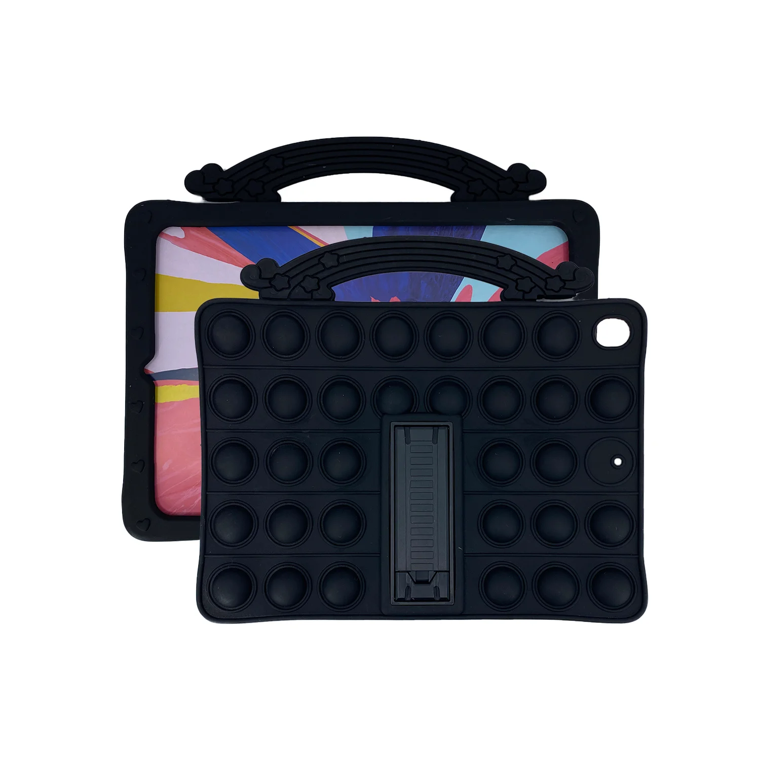 Nettech Apple iPad 5 Uyumlu Standlı Pop It Arka Koruma (Siyah) NT-93274