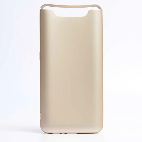 Galaxy A80 Kılıf Zore Premier Silikon Kapak - Gold - 1