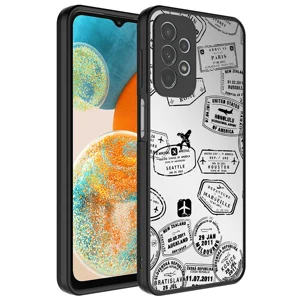 Galaxy A23 Kılıf Aynalı Desenli Kamera Korumalı Parlak Zore Mirror Kapak - Seyahat