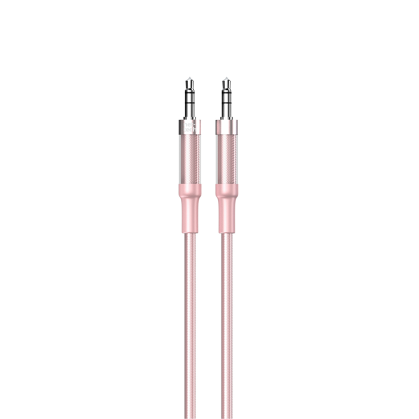 Nettech NT-AC05 3.5mm Plastik 100 Cm Aux Kablo (Pembe) NT-108326 - 1
