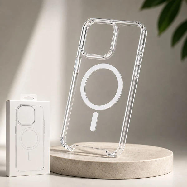 iphone 16 Pro Max Şeffaf Magsafe Mika Kılıf Animasyonlu - 3