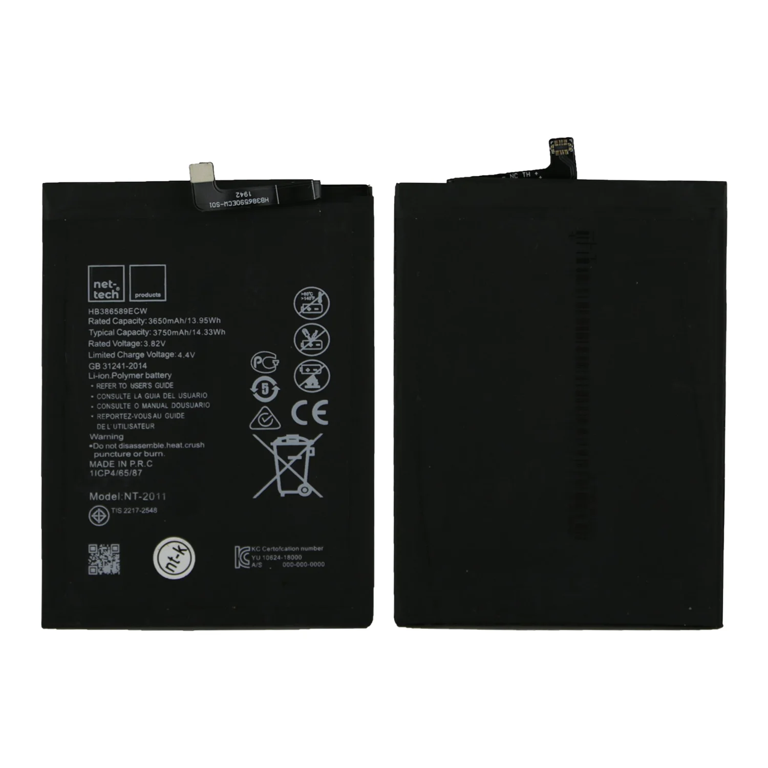 Teknonet Huawei Mate 20 Lite Uyumlu Nettech 3750 MAh Batarya NT-32441