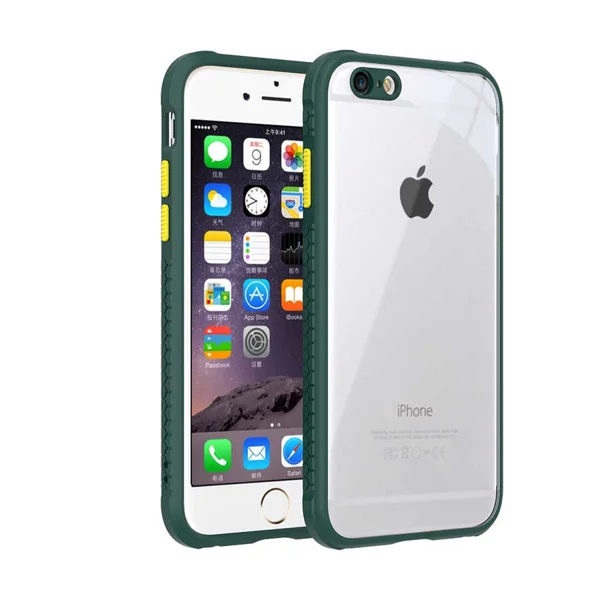 Apple iPhone 6 Kılıf ​​Zore Kaff Kapak - Koyu Yeşil - 1