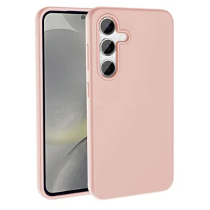 Galaxy S24 Plus Kılıf Magsafe Şarj Özellikli Sıvı Teknolojili Silinebilir Sert Zore Kivi Kapak - Pembe