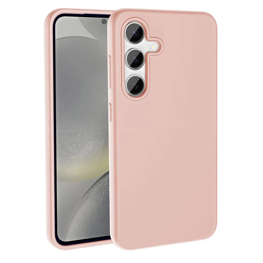 Galaxy S24 Plus Kılıf Magsafe Şarj Özellikli Sıvı Teknolojili Silinebilir Sert Zore Kivi Kapak - Pembe