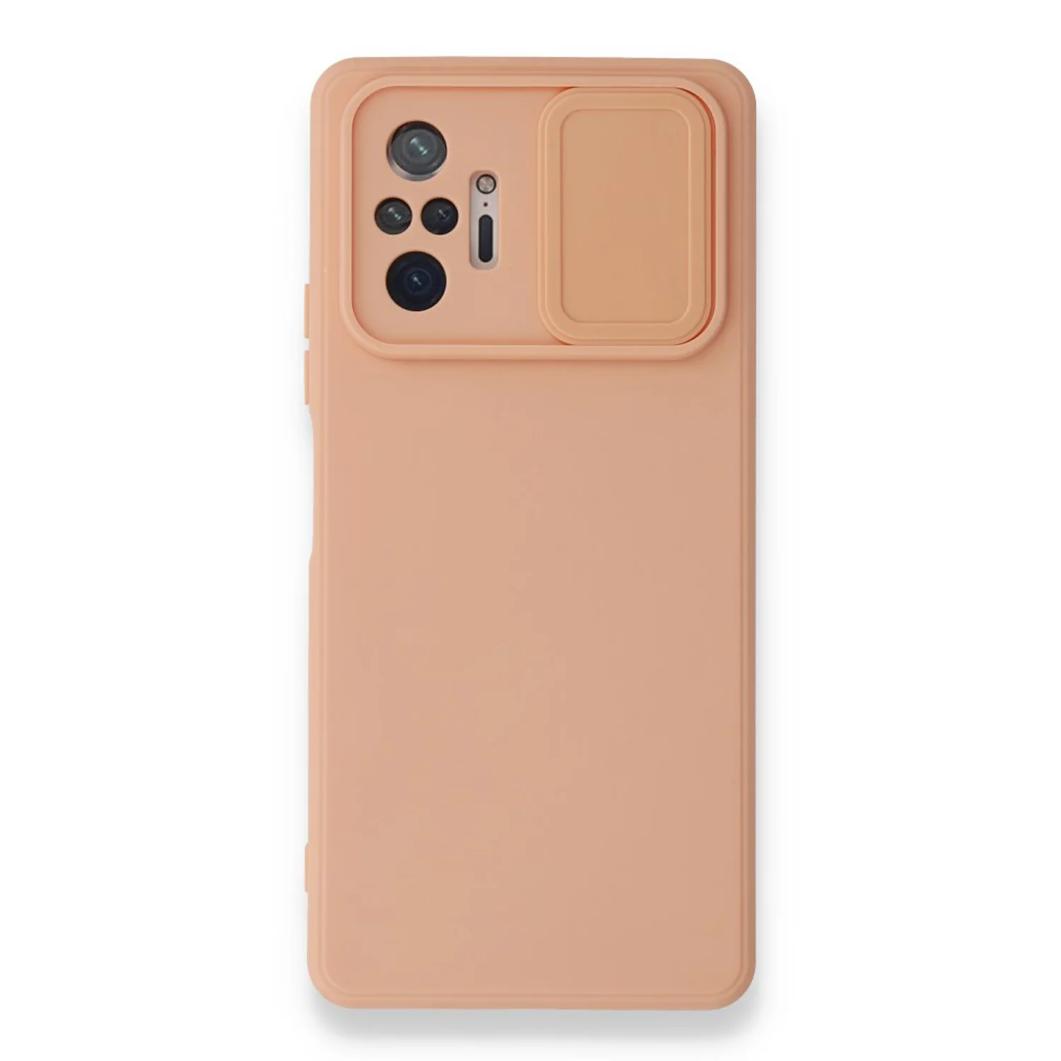 Nettech Xiaomi Redmi Note 10 Pro 4G Uyumlu Kızaklı Kamera Korumalı Arka Koruma Kılıf (Pembe) NT-87164
