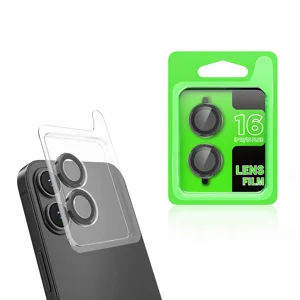 Apple iPhone 16 Zore CL-07 Kamera Lens Koruyucu - Siyah