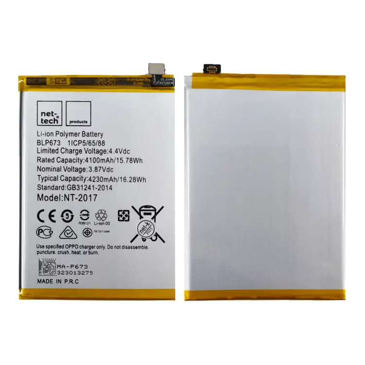 Teknonet Oppo A5s Uyumlu Nettech 4100 mAh Batarya NT-82540