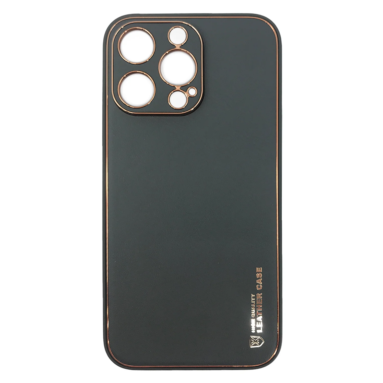 Nettech Apple iPhone 13 Pro Uyumlu Coco Leather Seri Arka Koruma Kılıf (Yeşil) NT-90460