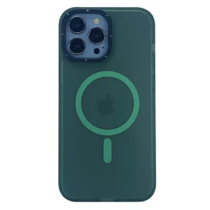 Nettech Apple iPhone 14 Pro Uyumlu Icesand Airbag Magsafe Seri Arka Koruma Kılıf (Yeşil) NT-101159