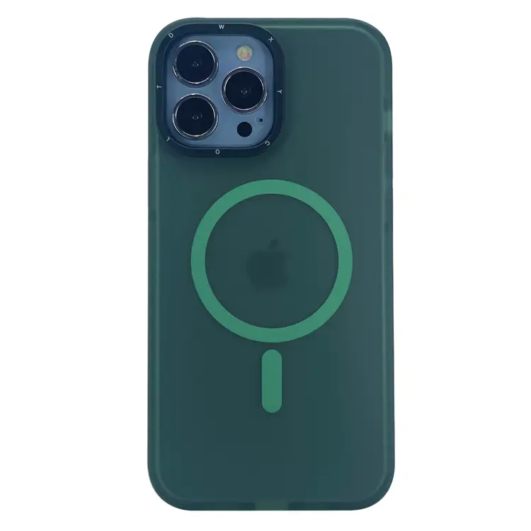 Nettech Apple iPhone 14 Pro Uyumlu Icesand Airbag Magsafe Seri Arka Koruma Kılıf (Yeşil) NT-101159