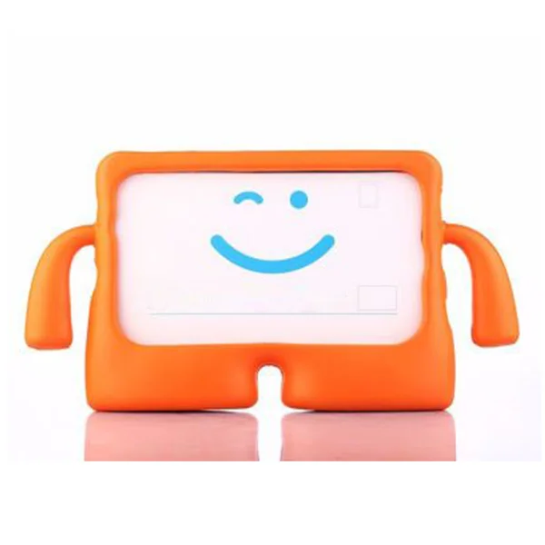 Nettech Samsung Galaxy Tab A7 SM-T500 10.4 inç Uyumlu Standlı Smile Arka Koruma (Turuncu) NT-104987 - 1