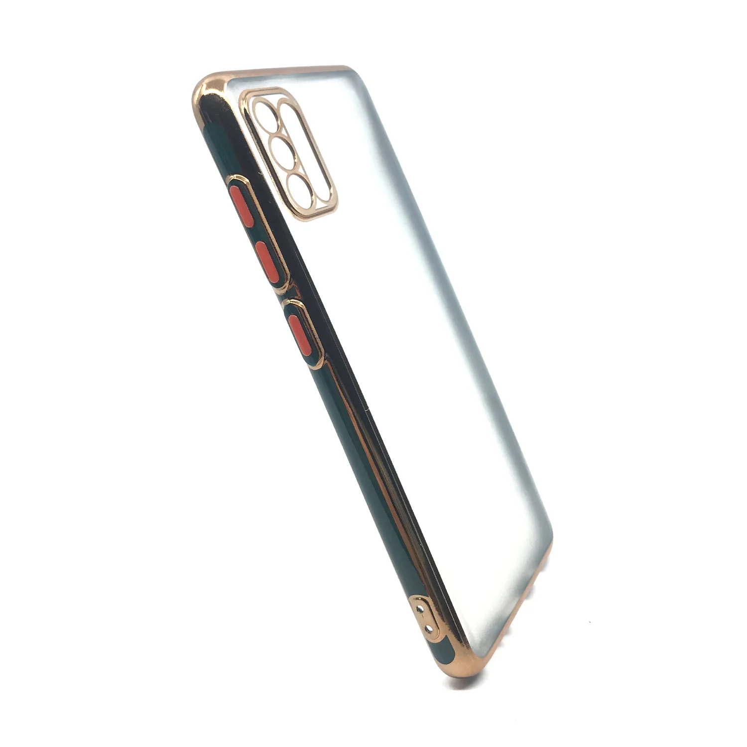 Nettech Samsung Galaxy A31 Uyumlu Renkli Kenar Zone Seri Arka Koruma Kılıf (Çeşitli Renk) NT-91169