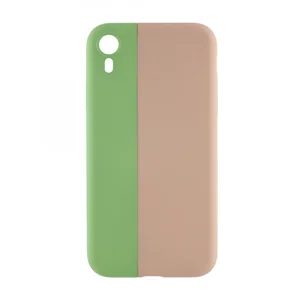 Nettech Apple iPhone XR Uyumlu Manyetik Nature Seri Arka Koruma Kılıf (Yeşil-Pembe) VR-19635