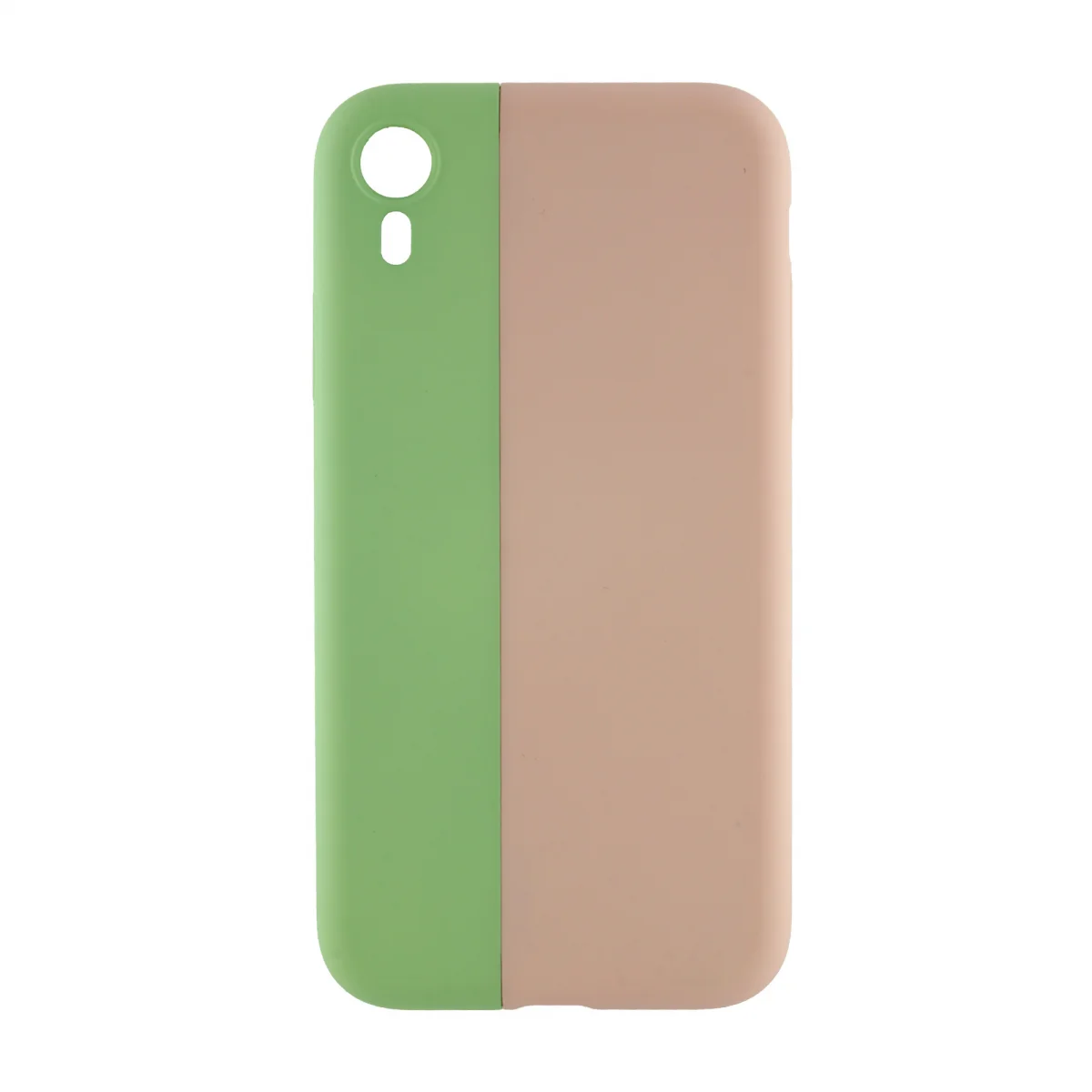 Nettech Apple iPhone XR Uyumlu Manyetik Nature Seri Arka Koruma Kılıf (Yeşil-Pembe) VR-19635