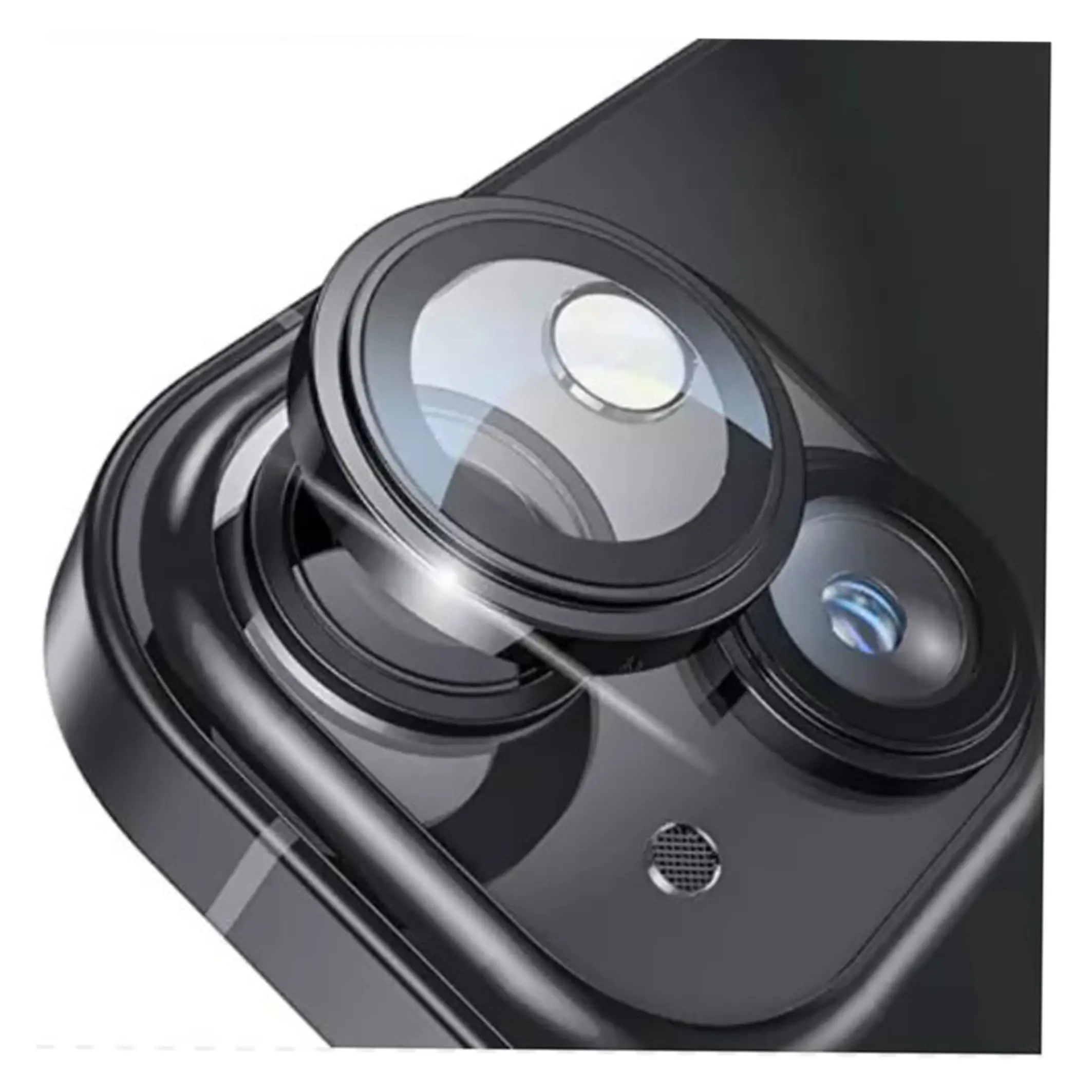 Nettech Apple iPhone 14 Uyumlu Safir Lens Kamera Cam Koruyucu (Siyah) NT-103554
