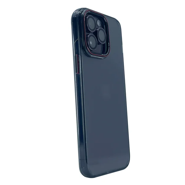 Nettech Apple iPhone 14 Pro Uyumlu Mika Renkli Kenar Seri Arka Koruma Kılıf (Siyah) NT-99017 - 2