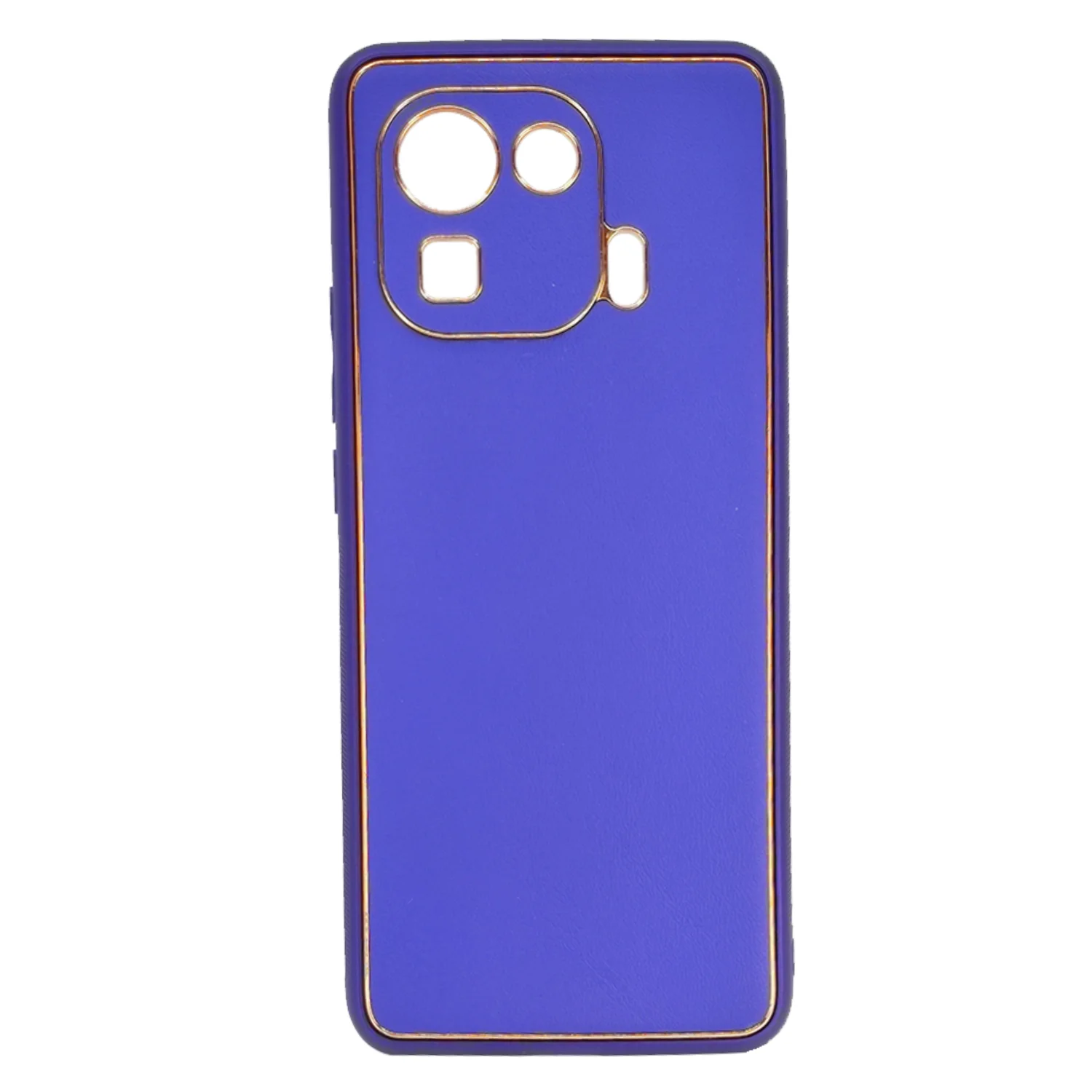 Nettech Xiaomi Mi 11 Pro Uyumlu Coco Leather Seri Arka Koruma Kılıf (Mor) NT-93586