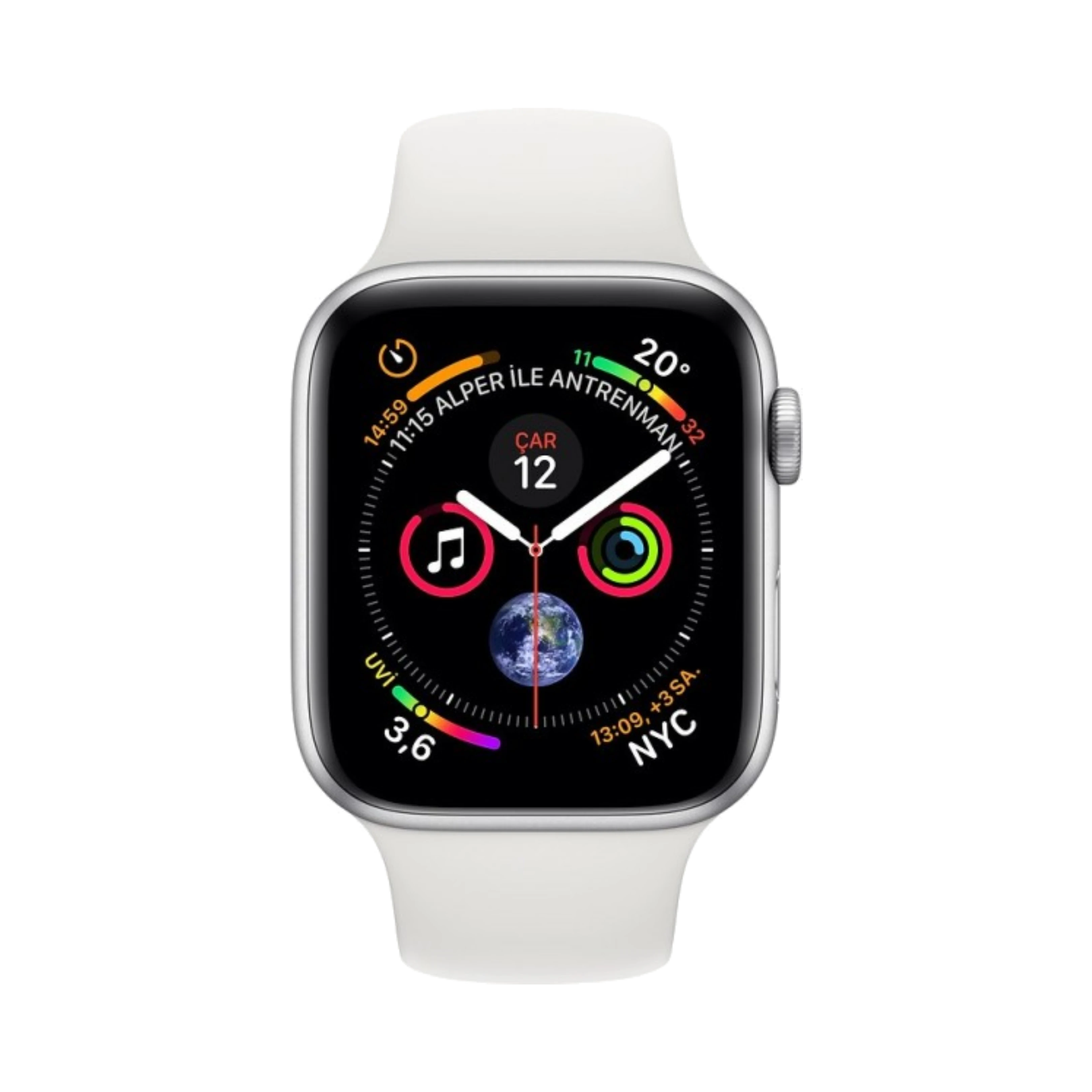 Apple Watch Series 4 - Alüminyum - 44mm - GPS - Gümüş