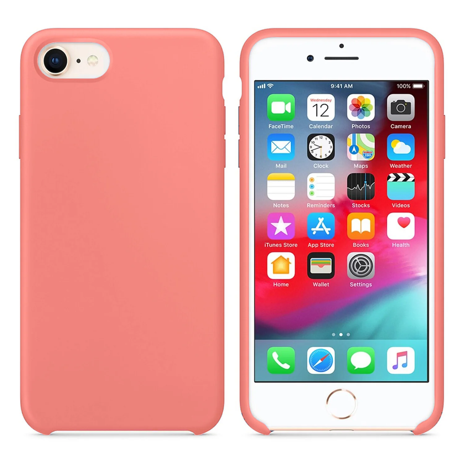 Nettech Apple iPhone 6S Uyumlu Lansman Seri Arka Koruma Kılıf (Pembe) NT-88953