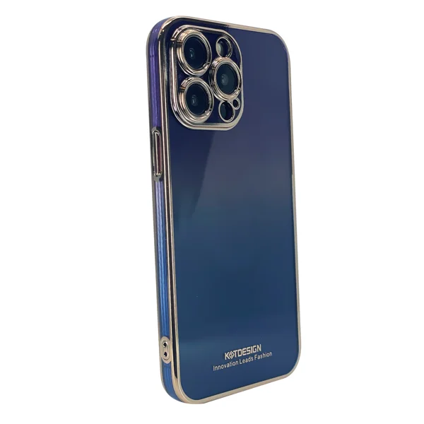 Nettech Apple iPhone 14 Pro Uyumlu Kamera Korumalı Renkli Kristal Seri Arka Koruma Kılıf (Mor) NT-101689 - 2