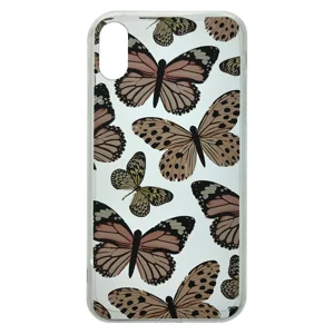 Nettech Apple iPhone XR Uyumlu Desen Tasarım Seri Arka Koruma Kılıf (Şeffaf) NT-92020