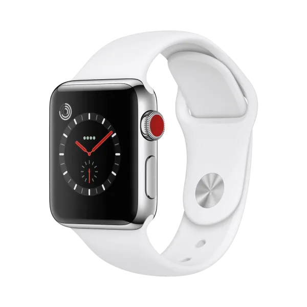 Apple Watch Series 3 - Paslanmaz Çelik - 38mm - Cellular - Gümüş - 1