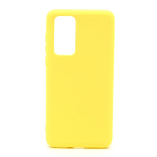 Nettech Huawei P40 Uyumlu Nano Arka Koruma Kılıf (Sarı) NT-80805 - 1