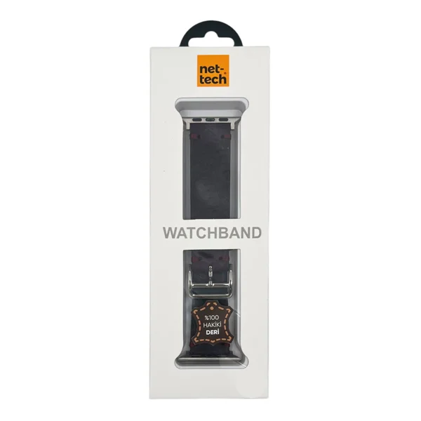 Nettech Samsung Watch 22 mm Uyumlu Deri Kordon (Mürdüm) NT-112117 - 3