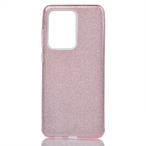 Galaxy S20 Ultra Kılıf Zore Shining Silikon - Rose Gold