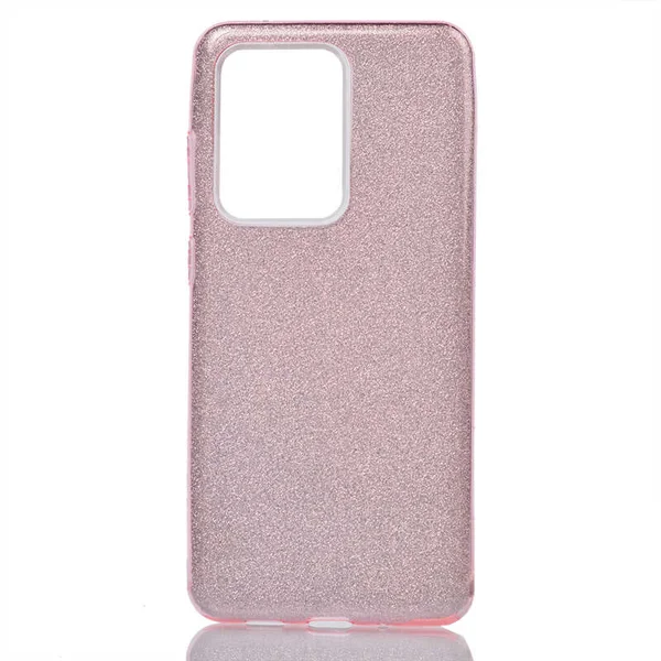 Galaxy S20 Ultra Kılıf Zore Shining Silikon - Rose Gold - 1