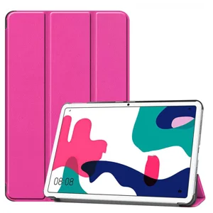 Huawei MatePad 10.4 Zore Smart Cover Standlı 1-1 Kılıf - Pembe