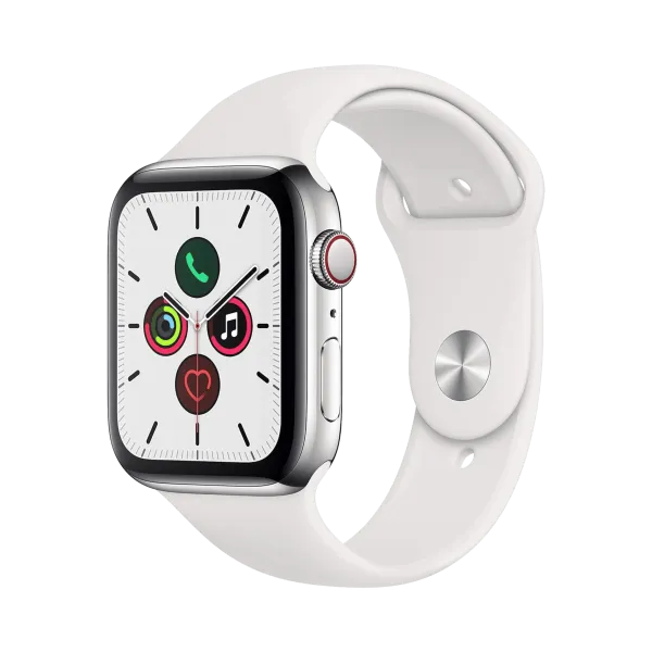 Apple Watch Series 5 - Paslanmaz Çelik - 44mm - Cellular - Gümüş - 1