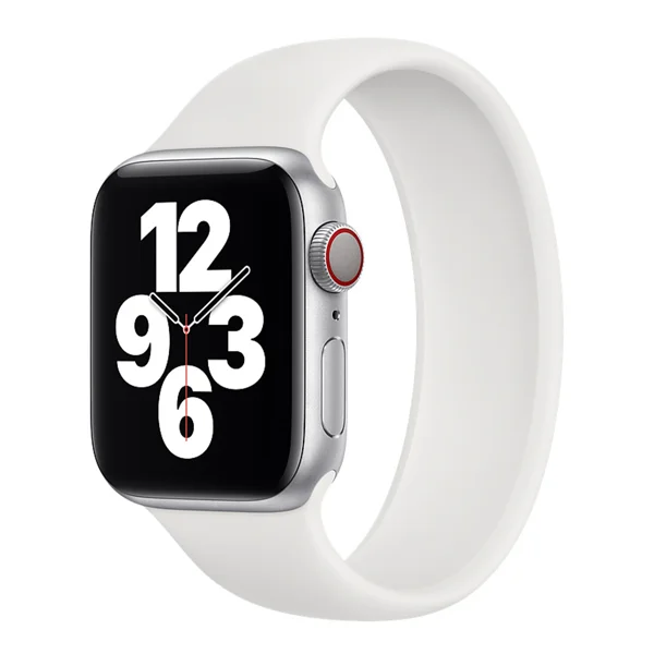 Nettech Apple Watch Seri 40/38 mm Uyumlu Silikon Kordon (Beyaz) NT-85355 - 1