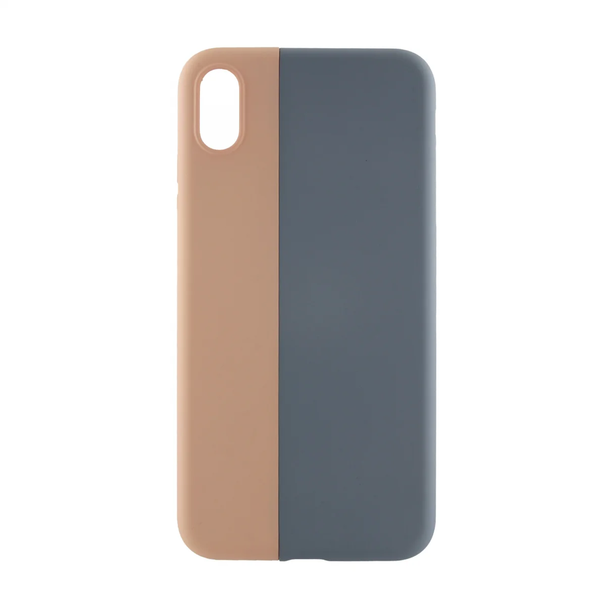 Nettech Apple iPhone XS Max Uyumlu Manyetik Nature Seri Arka Koruma Kılıf (Pembe-Gri) VR-19625
