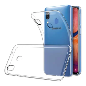 Nettech Samsung Galaxy A20S Uyumlu Lüx Seri Arka Koruma Kılıf (Şeffaf) VR-19773