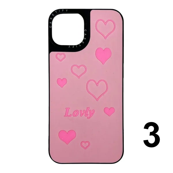 Nettech Apple iPhone 13 Uyumlu Casetify Kabartmalı Arka Koruma Kılıf (Karışık Renk) NT-112025 - 3
