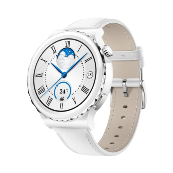 Huawei Watch GT3 Pro - Seramik - 46mm - GPS - Beyaz - 1