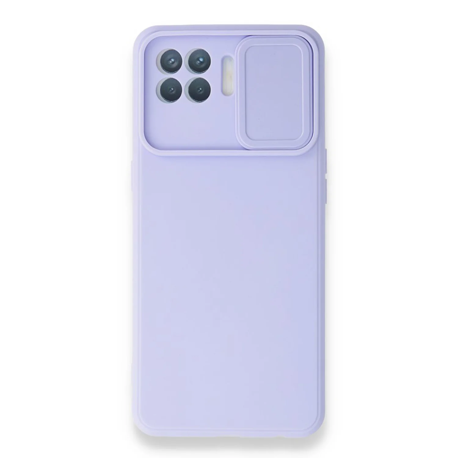 Nettech Oppo Reno 4 Lite Uyumlu Kızaklı Kamera Korumalı Arka Koruma Kılıf (Lila) NT-87168