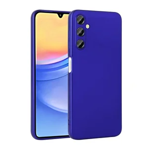 Galaxy A15 Kılıf Zore Premier Silikon Kapak - Saks Mavi