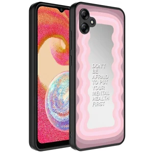 Galaxy A04E Kılıf Aynalı Desenli Kamera Korumalı Parlak Zore Mirror Kapak - Ayna